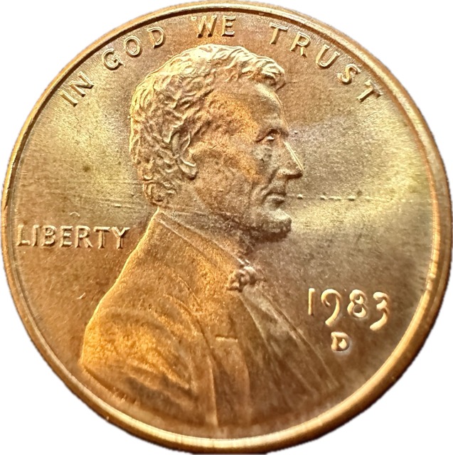 1983-D-Lincoln-Cent-Weird-Lines