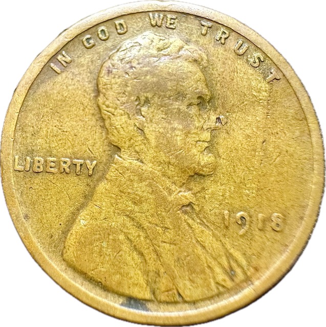 1918-Lincoln-Cent-Broken-Nose-Lamination