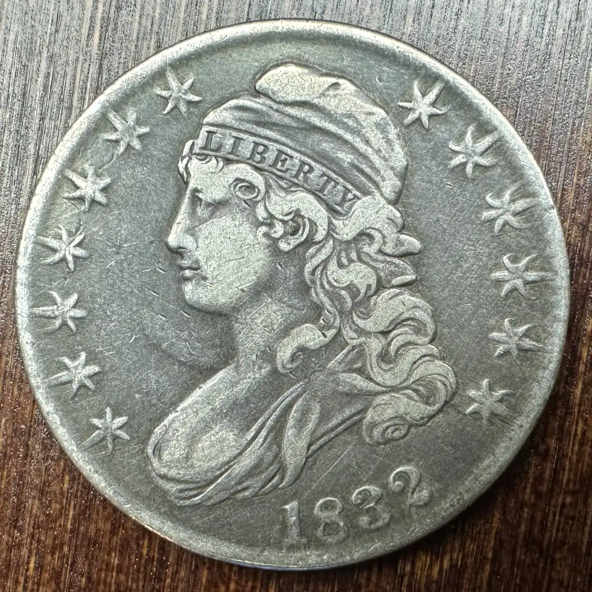 1832-50-Cents-Capped-Bust-Lettered-Edge---Edge-Lettering-Error?