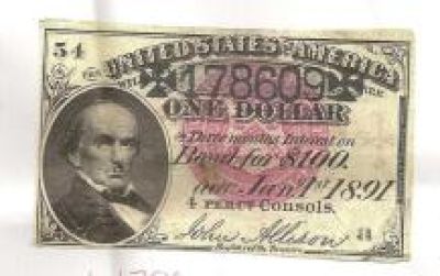 U.s-Bond-One-Dollar-Interest-Payment-1891