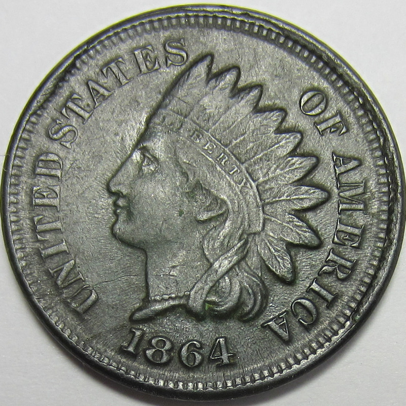 1864-Indian-Head-Cent-With-Cud---Variety?