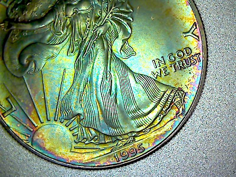 1995-Silver-Eagle-Found-Rainbow