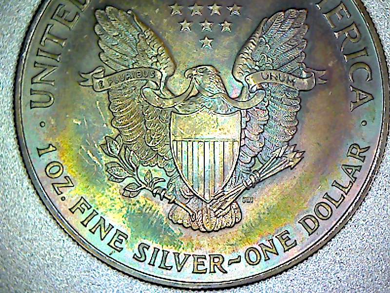 1995-Silver-Eagle-Found-Rainbow