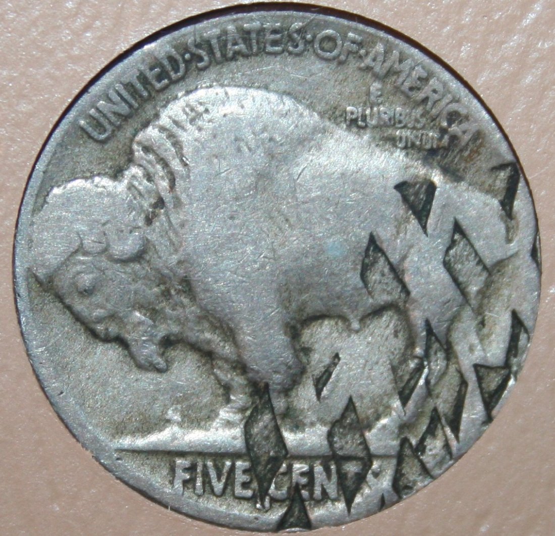 1913-S-Buffalo-Nickel-Error/Damage?