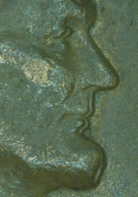 1958-D-LWC-Doubling-On-Lincolns-Mouth-Caused-By-Worn-Die?