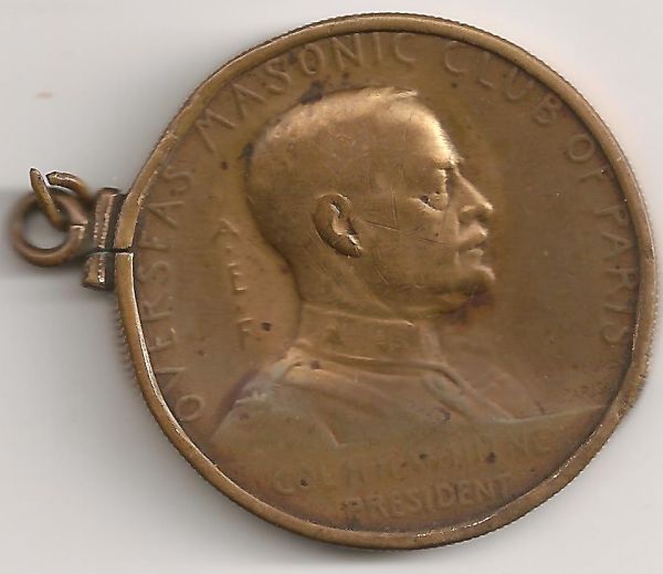 Masonic-Tokens,-Coins-And-Counter-Stamped-Pennies