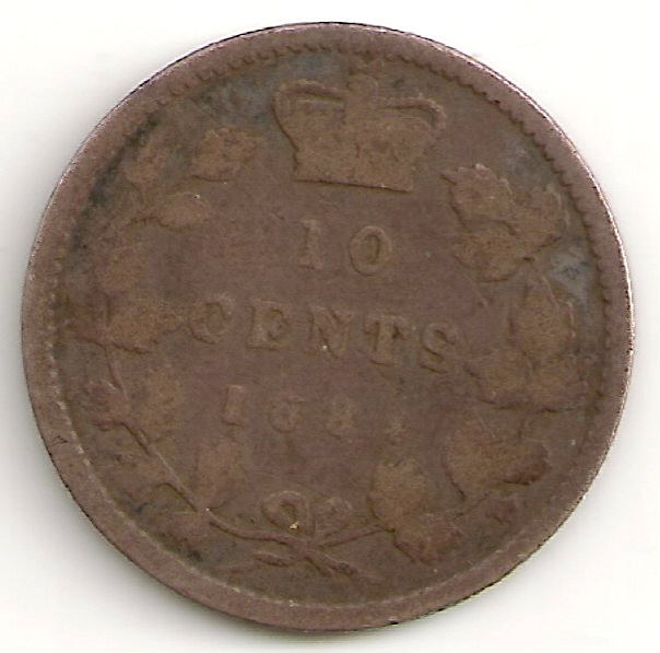 1884-Dime-Purchased-In-Batch-Of-Coins