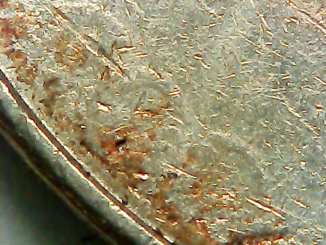 2004-P-Nickel-Stuck-Through-Grease?-Almost-All-Front-Lettering-Missing