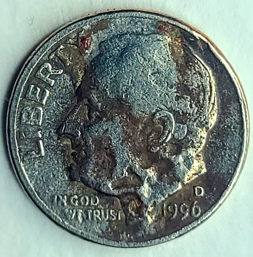 1996-D-Roosevelt-Dime-W/-Obverse-&-Reverse-Anomalies-Need-Help-Identifying!
