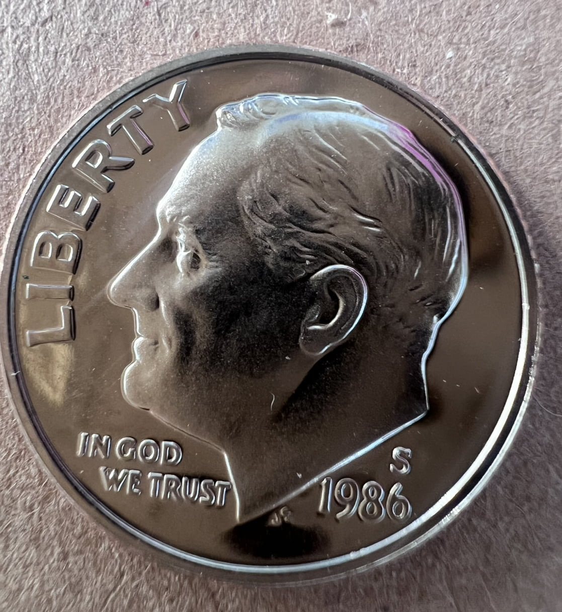 1986-S-Proof-Dime-W/-Possible--DDO-/Doubling-On-Ear?