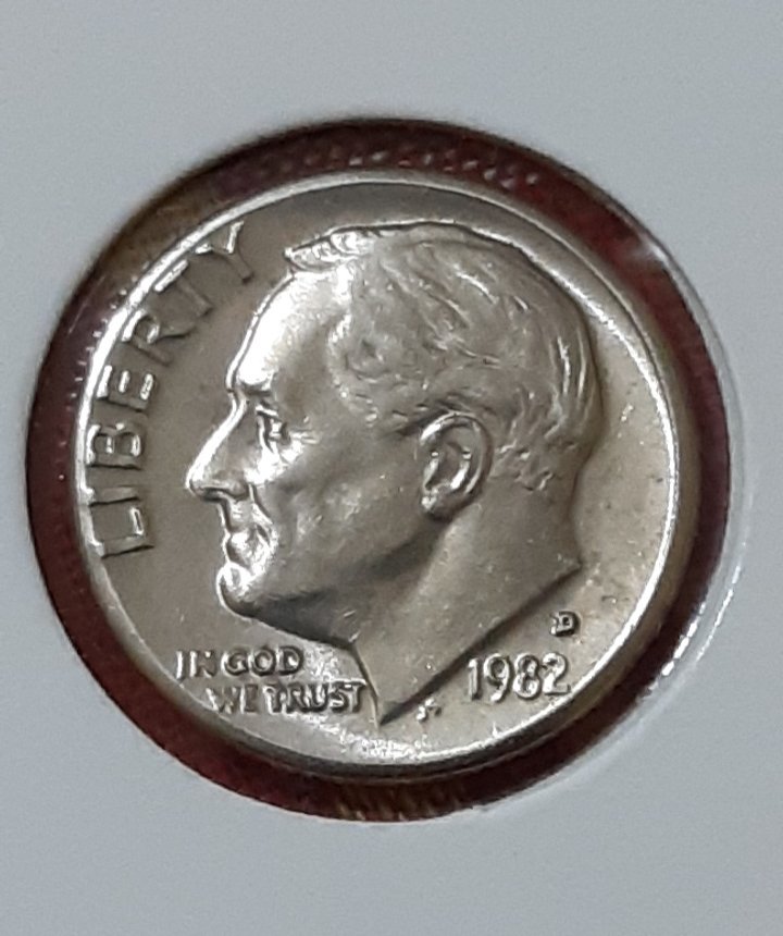 One-Dime-1982-D-For-Grading