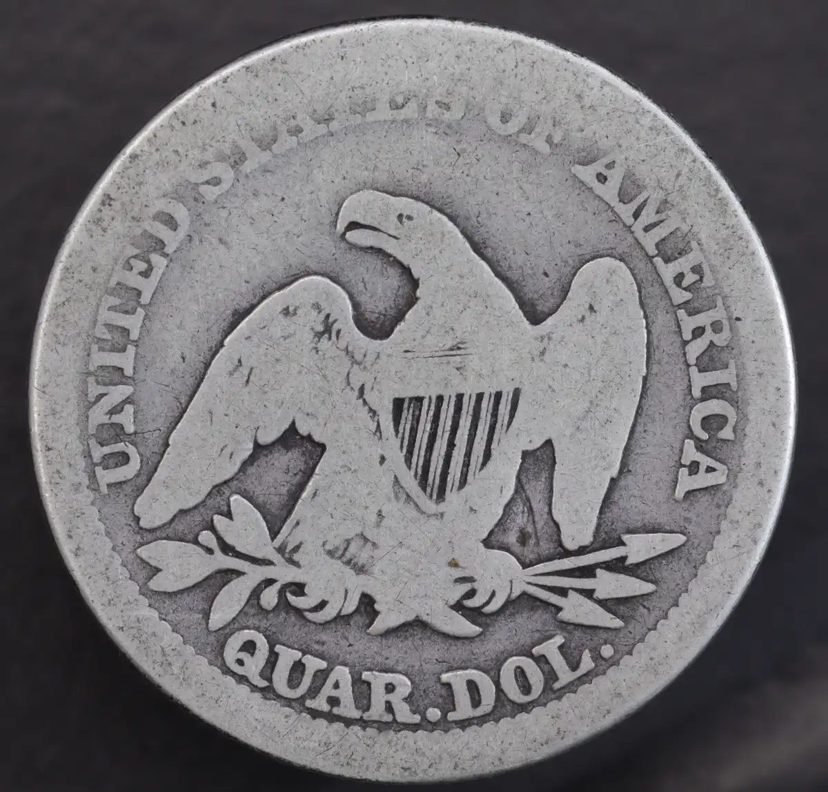 1858-Seated-Quarter-1c-Flying-Eagle-Clash-Not-Being-Cute