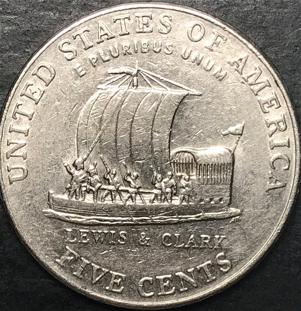 2004-D-Jefferson-Nickel-Lewis-And-Clark