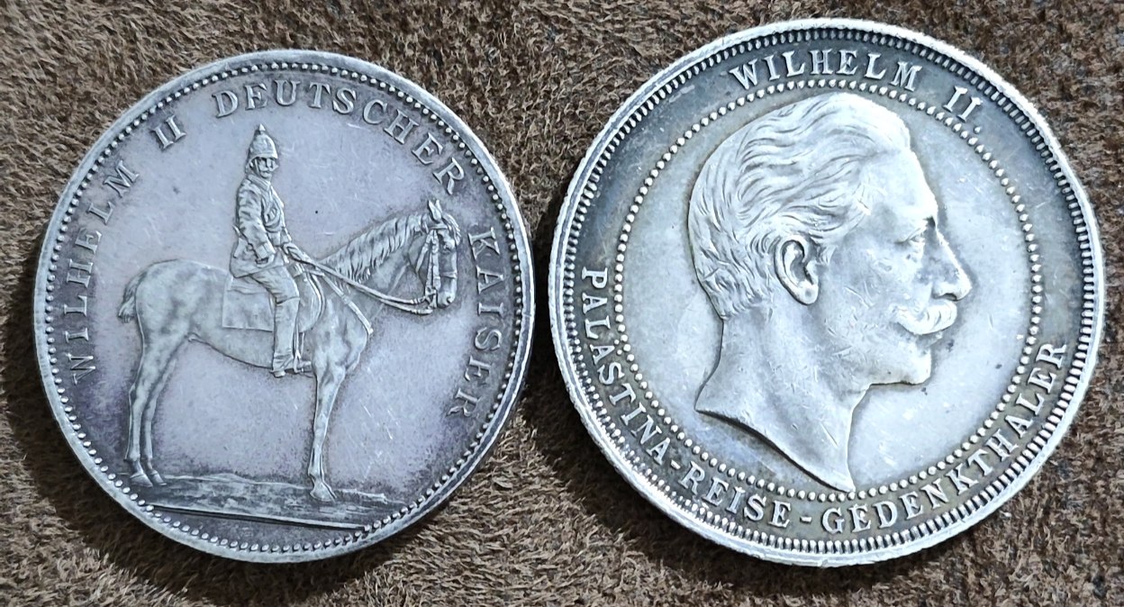 German-Empire---Wilhelm-II-1898-Medals---Jerusalem-Visit.