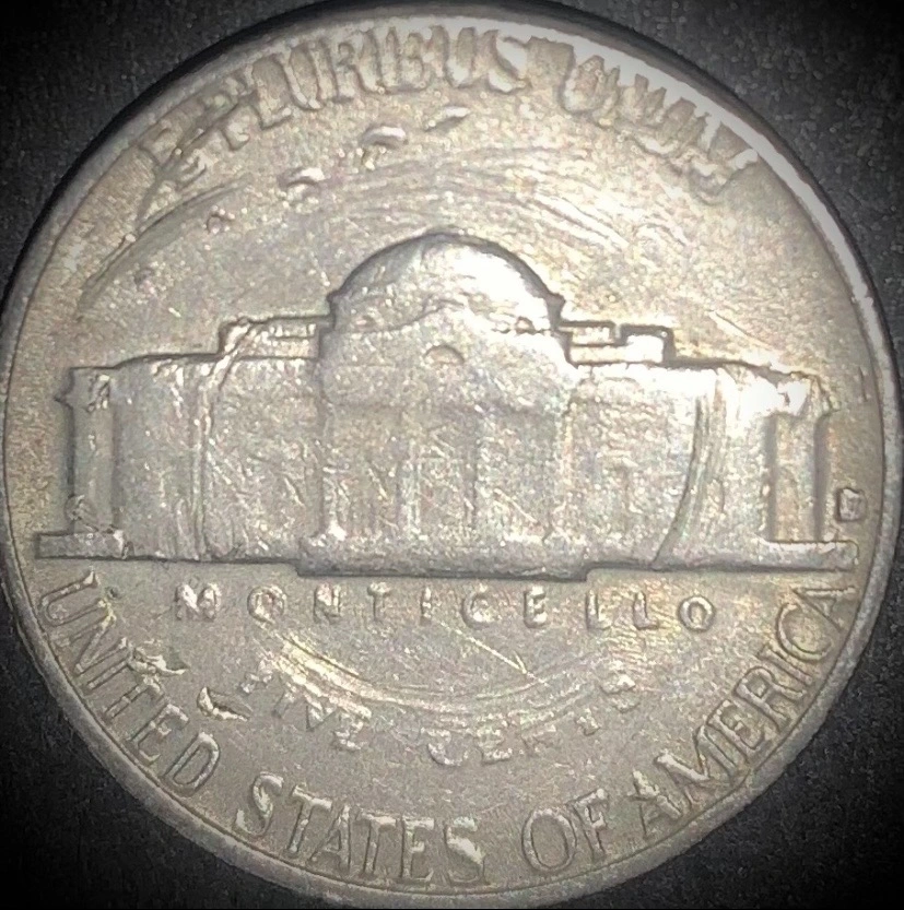 1964-D-Jefferson,-Nickel-Coin-Error