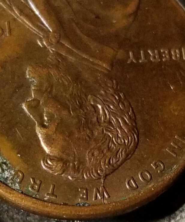 1999-Lincoln-Cent-Cud/Die-Break?