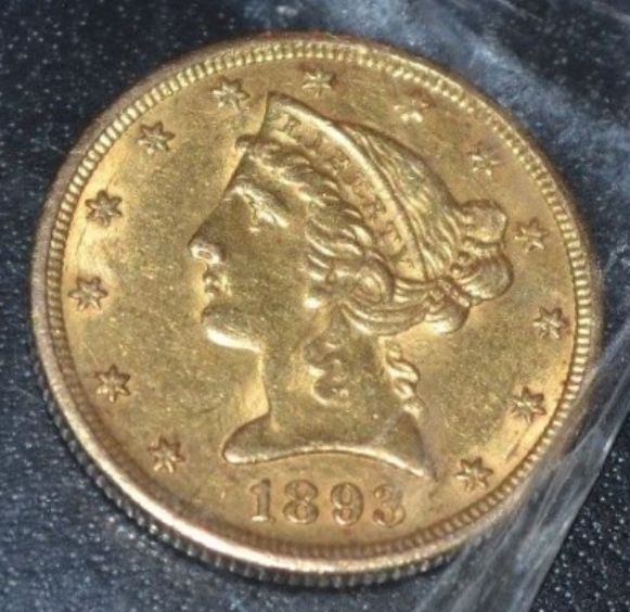 1893-Half-Eagle,-Cleaned?
