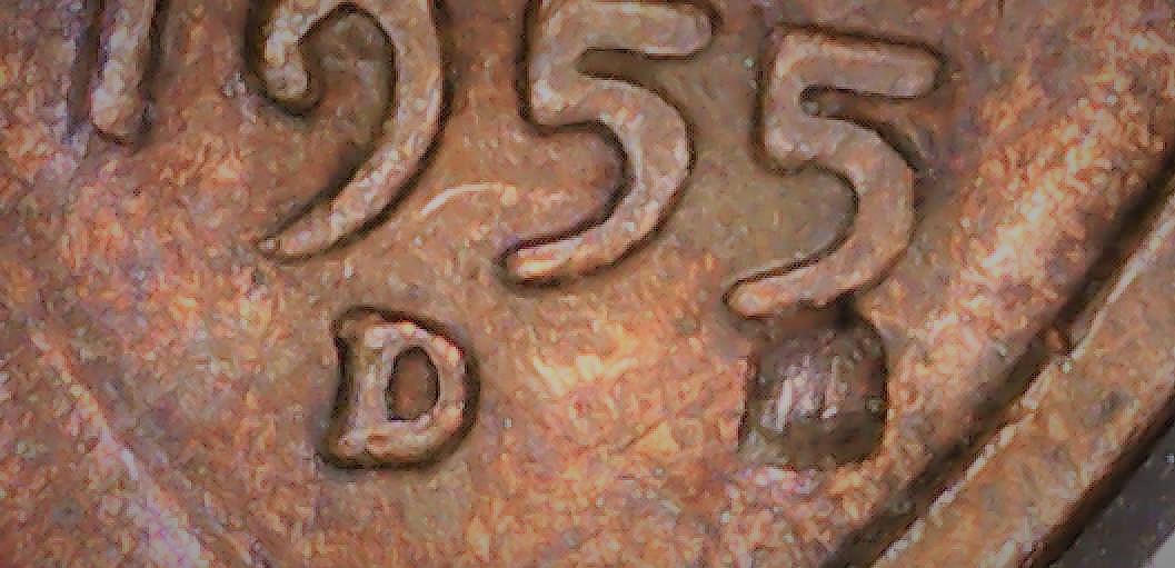1955-D-Lincoln-Wheat-Cent--Penny-Extra-D