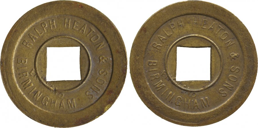Heaton/Birmingham-Mint-Advertising,-Specimen-And-Pattern-Pieces