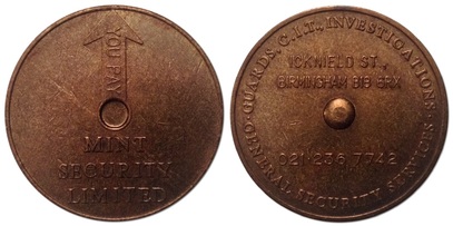 Heaton/Birmingham-Mint-Advertising,-Specimen-And-Pattern-Pieces
