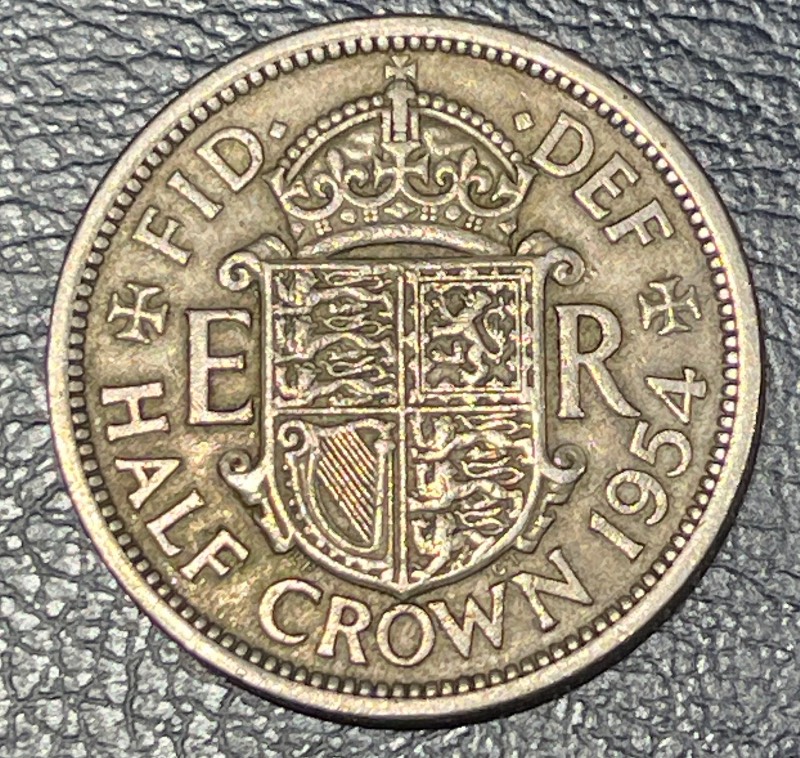 1950-And-1954-UK-Half-Crown-Need-Grading-Please