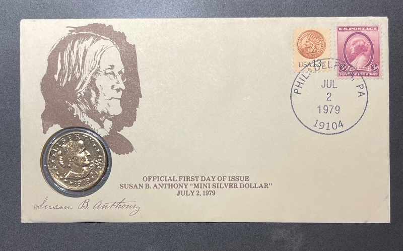 1979-Uncirculated-First-Day-Of-Issue-Sba-P-Silver-Dollar-Set