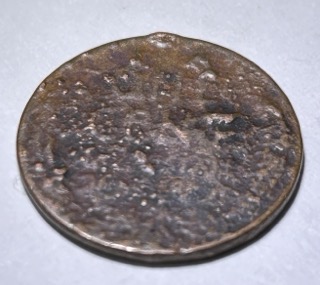 19?-Defective-Copper-Planchet-Wheat-Cent
