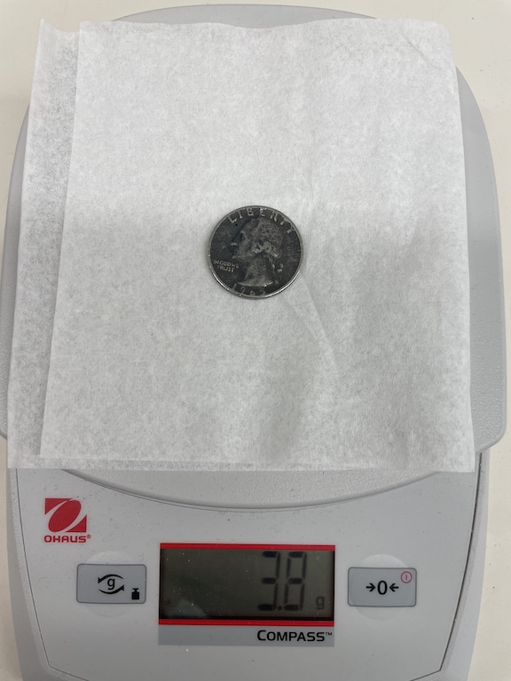 1965-US-Quarter-Weighs-3.8-Gms/No-Copper-On-Edge