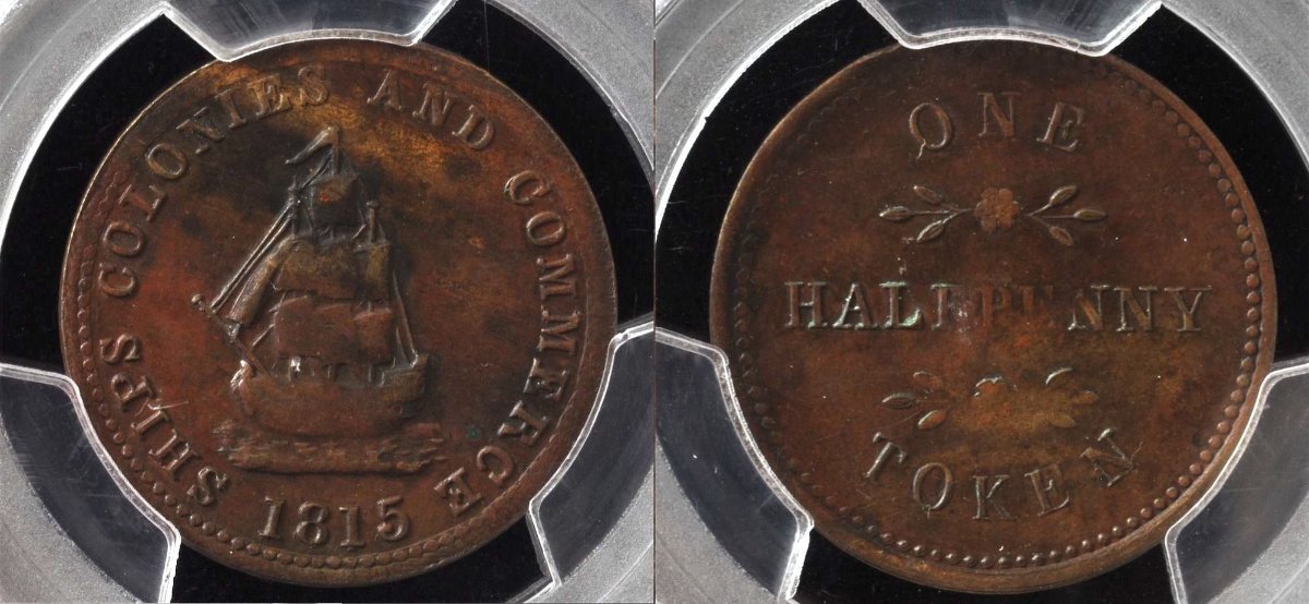 The-1815-Ships-Colonies-And-Commerce-Token,-Breton-995-Pe-9A