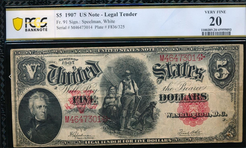 1907-Woodchopper-$5---Grading-And-Opinions