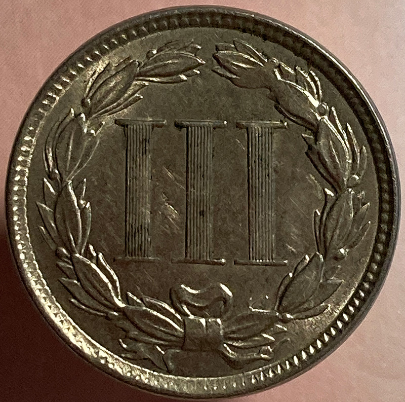 1865-3-Cent-For-Grade-And-Evaluation