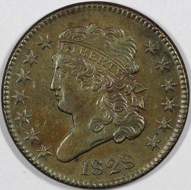 1828-1/2-Cent-For-Grading-And-Opinions