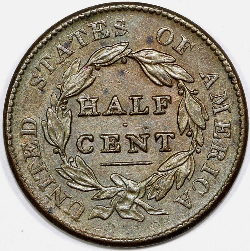 1828-1/2-Cent-For-Grading-And-Opinions