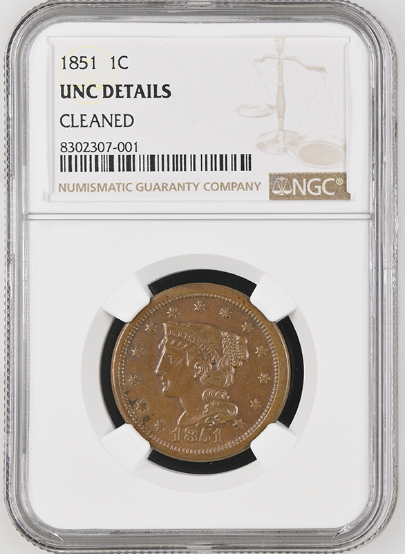 1851-Braided-Hair-Cent---In-Hand---Arrived-Today