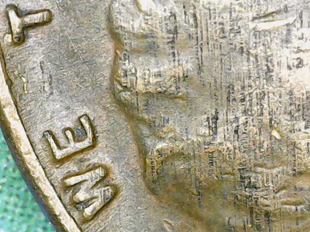 1953-Penny---Looks-Like-Mini-Tire-Marks-Both-Sides