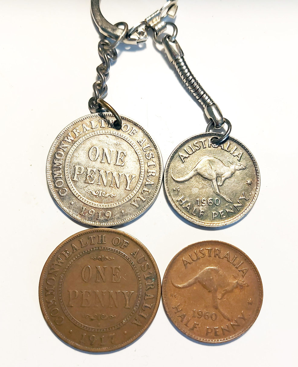 Silver-Australian-Penny-And-Halfpenny