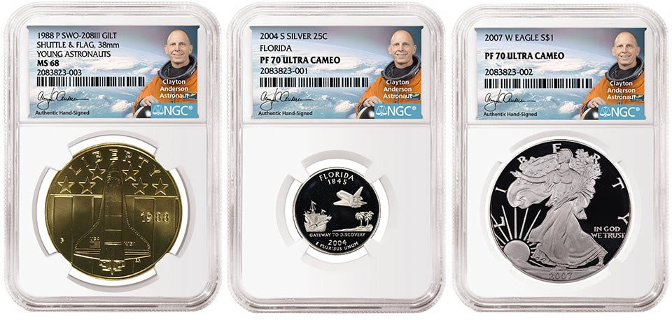 NGC-Signs-American-Astronaut-Clayton-Anderson-To-Autograph-Labels