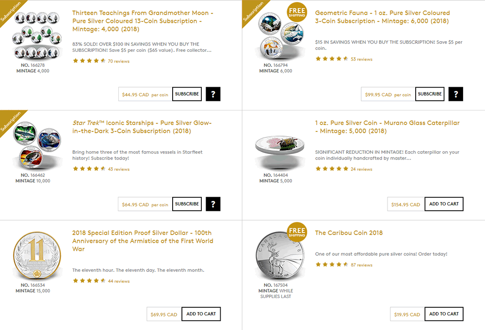 Royal-Canadian-Mint-Top-Customer-Rated-Coins-For-6-20-2018