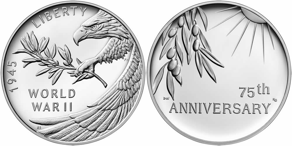US-Mint-Announces-Designs-For-Coin-And-Medal-Honoring-The-75th-Anniversary-Of-The-End-Of-WWII