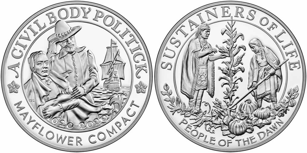 United-States-Mint-And-Royal-Mint-Collaborate-On-Mayflower-Anniversary-Coins-And-Medals