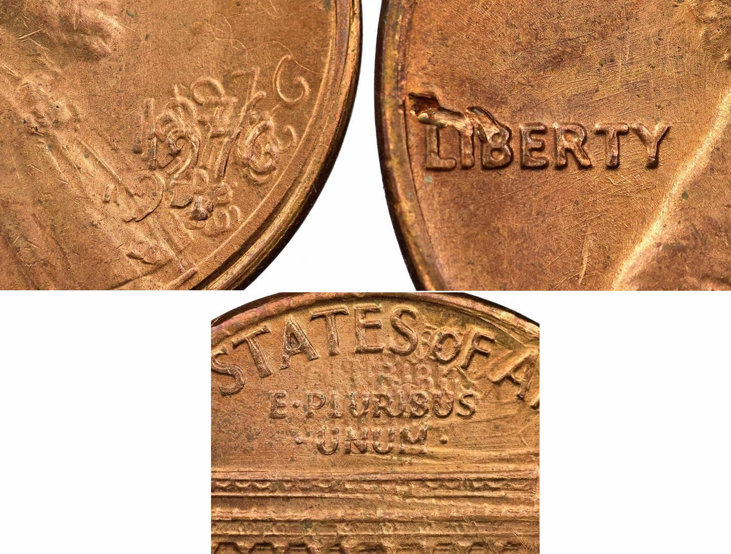 Counterfeit-Detection:-1976-D-Lincoln-Cent-Multiple-Strikes