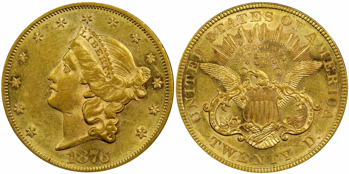 Counterfeit-Detection:-1876-US-Gold-Liberty-Head-Double-Eagle