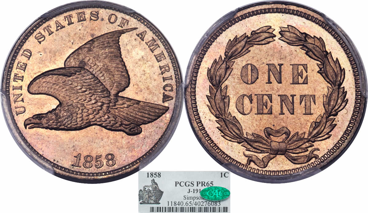 Transitional-Tuesday:-1858-Flying-Eagle-Cent-Transitional-Pattern-PCGS-PR-65-CAC