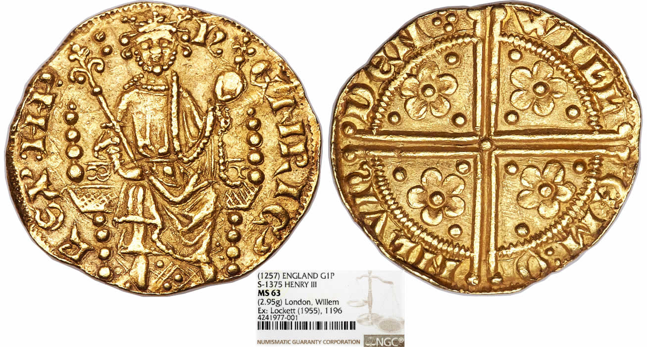 Medieval-Monday:-1216-1272-Henry-III-Gold-Penny-Of-20-Pence-ND-NGC-MS-63
