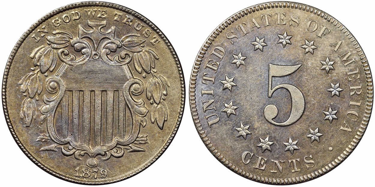 Counterfeit-Detection:-1879-Shield-Nickel