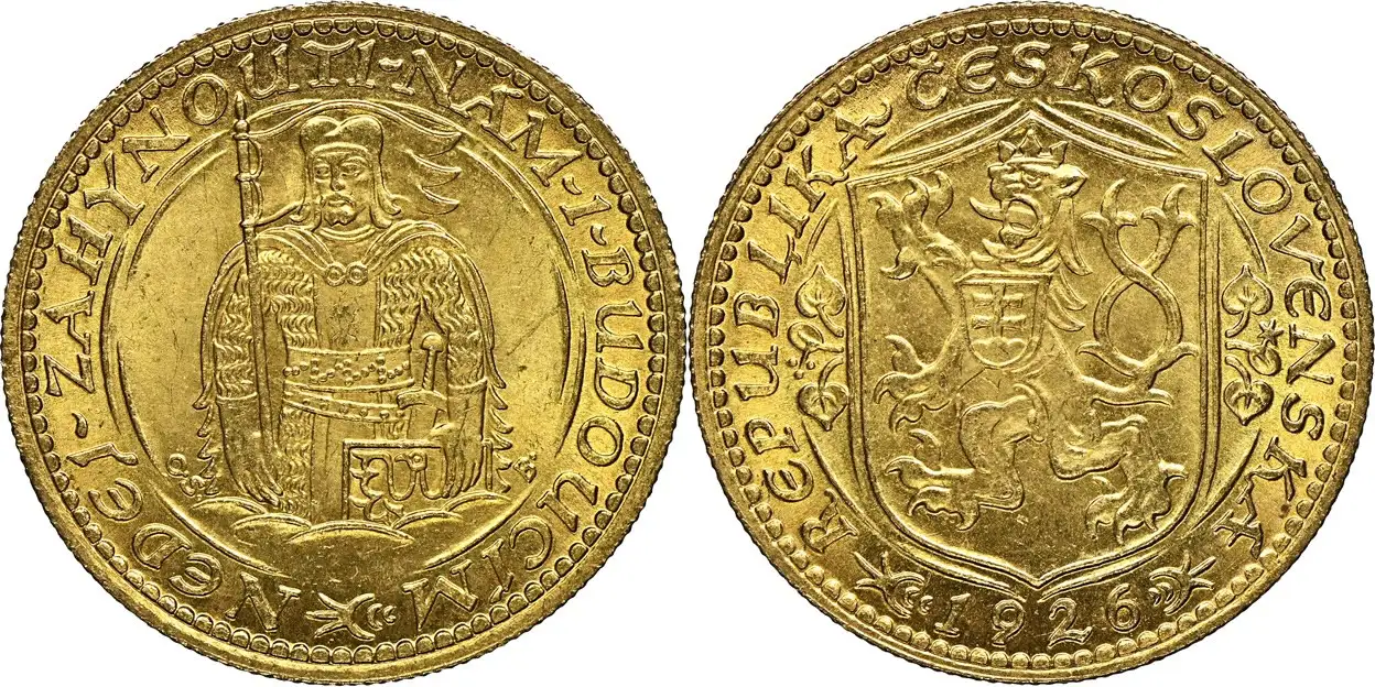 Counterfeit-Detection:-1929-Altered-Date-Czech-Ducat