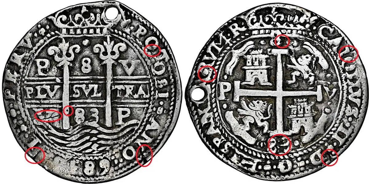 Counterfeit-Detection:-1683-Bolivia-Royal-8-Reales