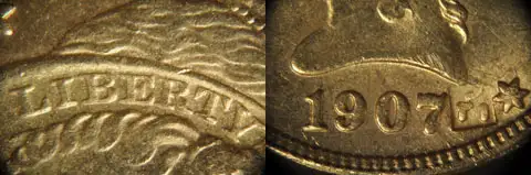 Counterfeit-Detection:-1907-S-Eagle-$10-Gold,-Arabic-Punched
