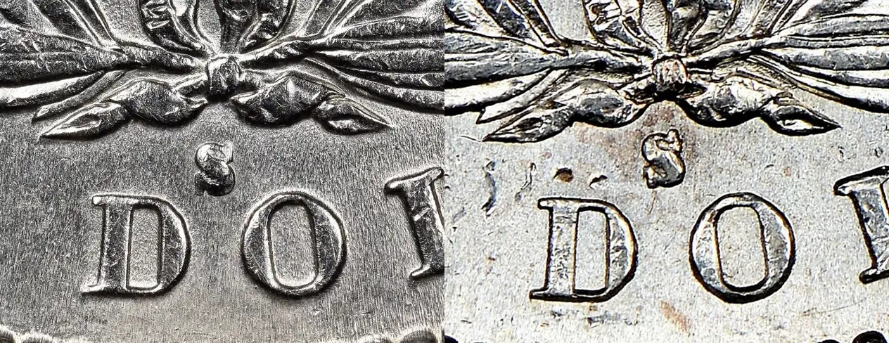 Counterfeit-Detection:-1886-S-Morgan-Dollar-With-An-Added-Mintmark