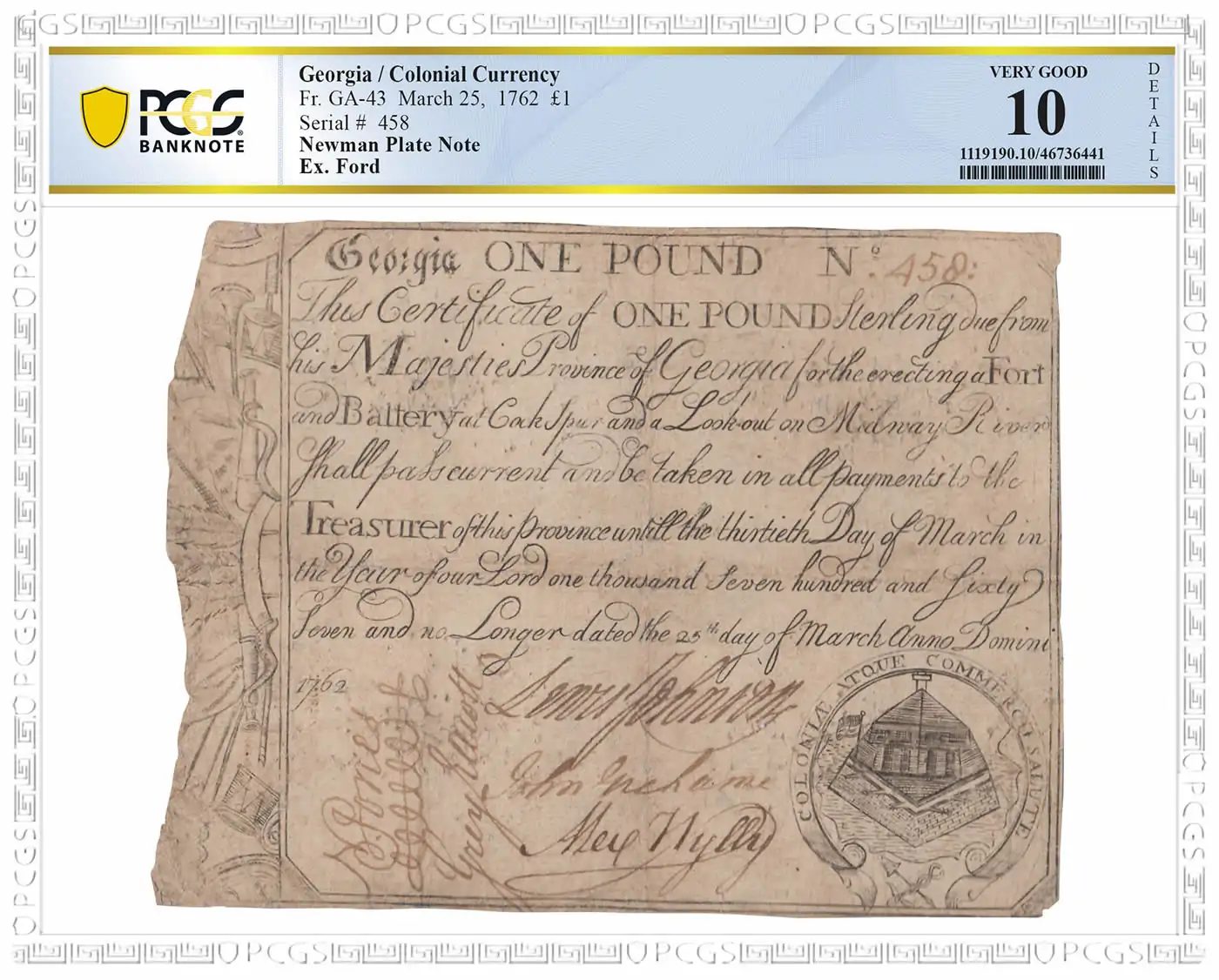 PCGS-Grades-Entire-Colonial-Currency-Collection-Of-John-J.-Ford-To-Head-To-Auction